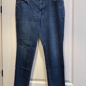 Simply Vera Vera Wang Dark Blue Straight Leg Jeans